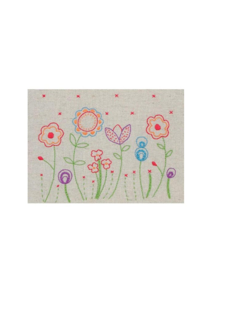 فلير طقم تطريز فلور فري ستايل 6 بوصة × 7.75 بوصة مخيط بخيط قطن - Image 1