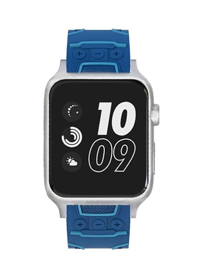 NIBEMINENT Ethnic Replacement Watchband For Apple Watch 1/2/3 42mm Blue - Image 3