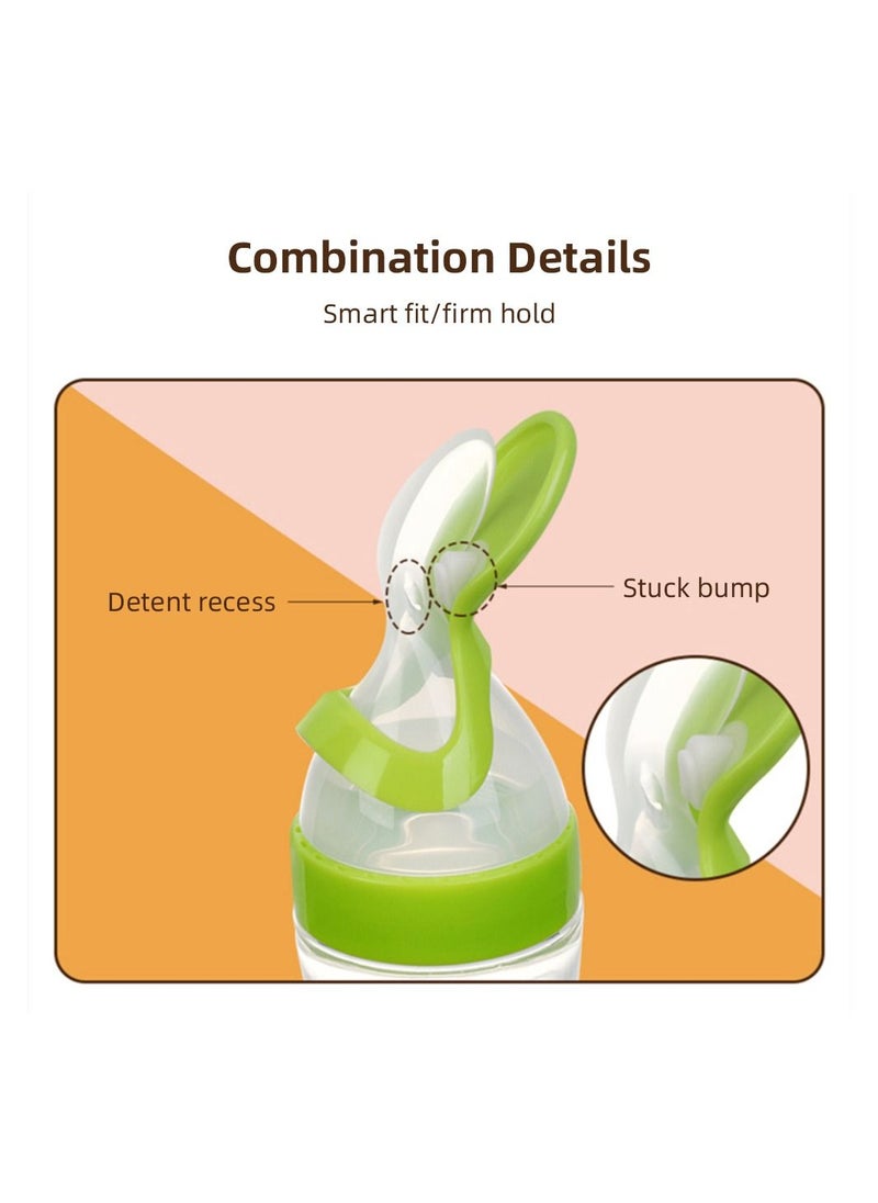 TOT TOT Easy Feeding: Squeeze and Serve with the Soft Spoon Head Baby Paste Bottle  - Image 2