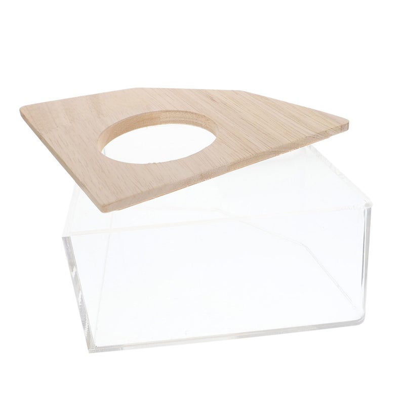 Full Transparency Hamster Chinchilla Sand Bath Dust Bowl Pet Tub Urinary Tray Supplies - Image 2