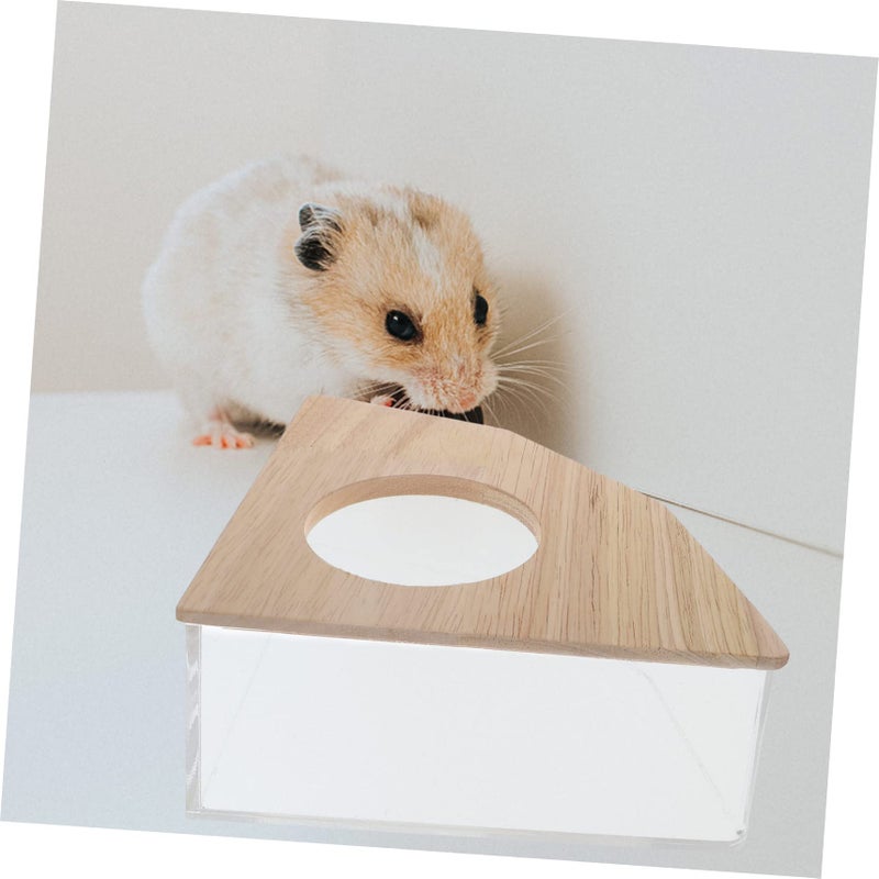 Full Transparency Hamster Chinchilla Sand Bath Dust Bowl Pet Tub Urinary Tray Supplies - Image 4
