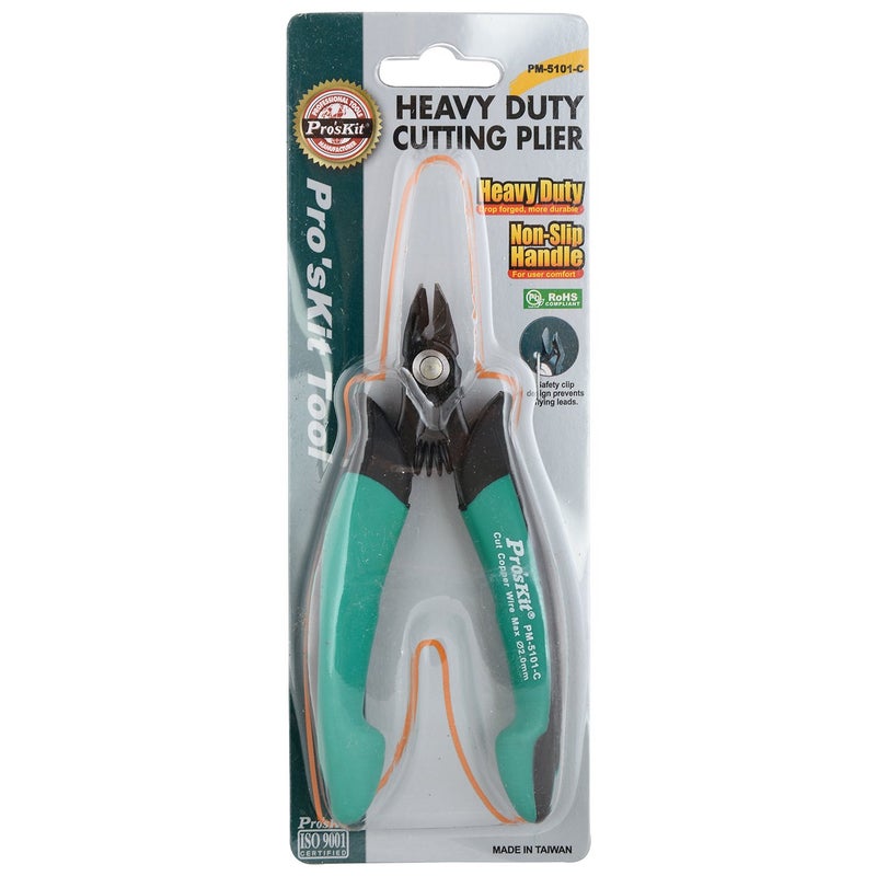 Pro'skit Proskit PM-5101-C Heavy-Duty Cutting Plier with Safety Clip (130 mm) (Pack of 1) - Image 1