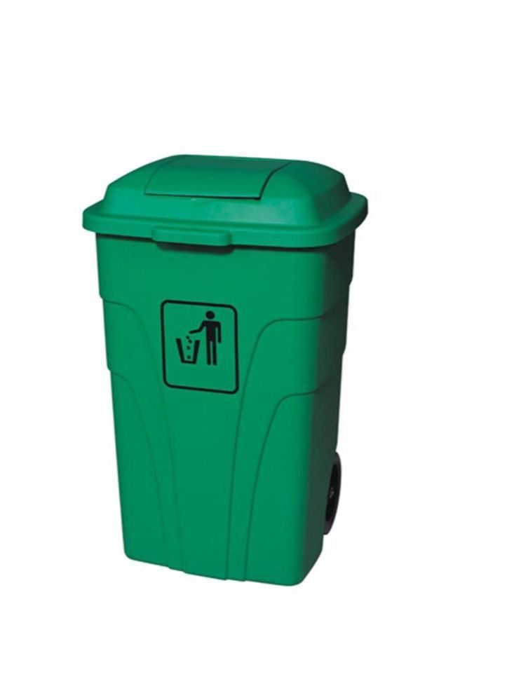 AKC High Quality Plastic Garbage Bin 120 Liters Green 