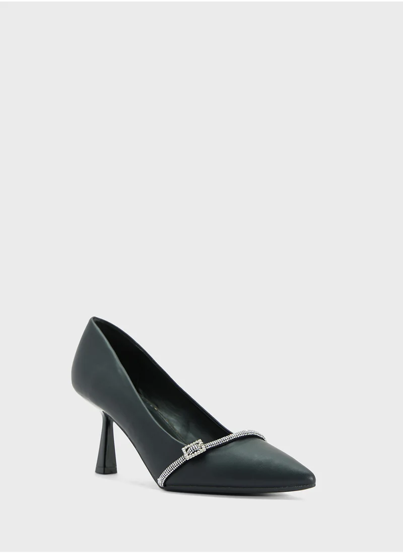 ELLA Diamante Heeled Pump
