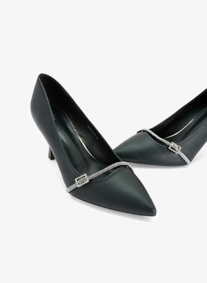 ايلا حذاء بامب بكعب ديامانتي - Image 4