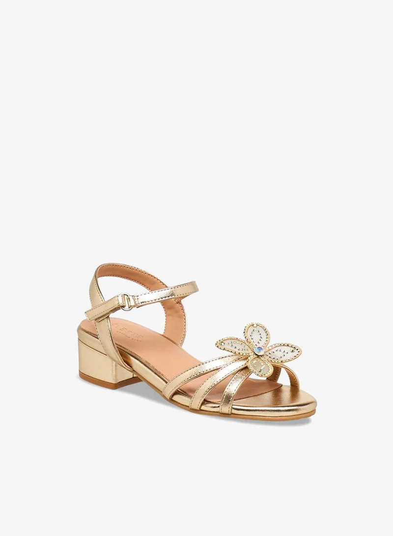 Celeste Girls Block Heel Ankle Strap Sandals Ramadan Collection