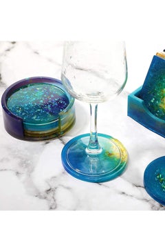 Y&D 10 Pieces Coaster Resin Molds Set, Silicone for Casting Epoxy Kit  - Image 5