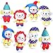 Zomiboo 8 Pcs Clown Plush Bulk Cute Clown Dolls for Students Easter Birthday Party Favors Stuffed Animals 5 Inch - Image 2