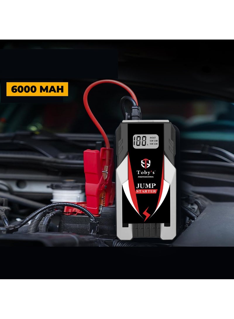 توبيز تكنولوجيا طاقة توبي X6 بسعة 6000 مللي أمبير وسعة 22.2 واط لكل ساعة - شاحن قوي للبدء بسرعة - Image 1