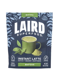 Laird Superfood Laird Superfood, Instant Latte, Matcha + Cramer + Adaptogens, Matcha, 8 oz (227 g)  - Image 1