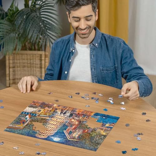 Ravensburger Evening in Pisa 500 Piece Jigsaw Puzzle for Adults and Kids Age 10 Years Up, Black - Image 3