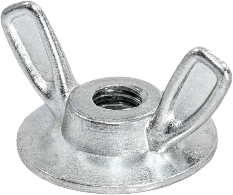 ROK Hardware # 1/4" - 20 Heavy Duty Die Cast Zinc Metal Wing Nut with Washer Base for Hurricane Shutter Panels (50) - Image 1