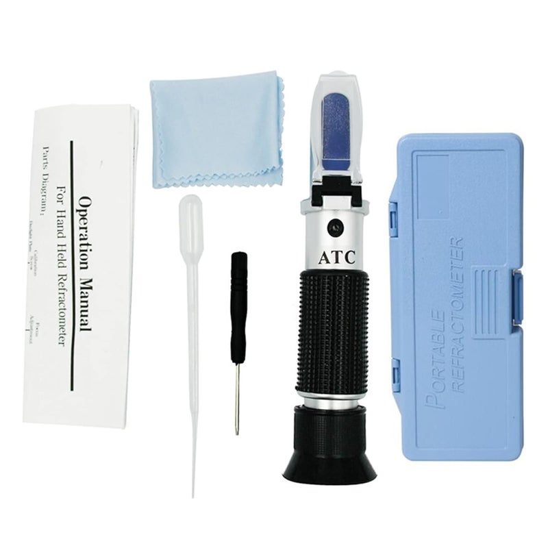 Refractometer, Handheld Refractometer Digital Sugar Concentration Meter Densimeter 0-32% Saccharimeter Sugar Tester Fruits Grapes(with Box) - Image 5