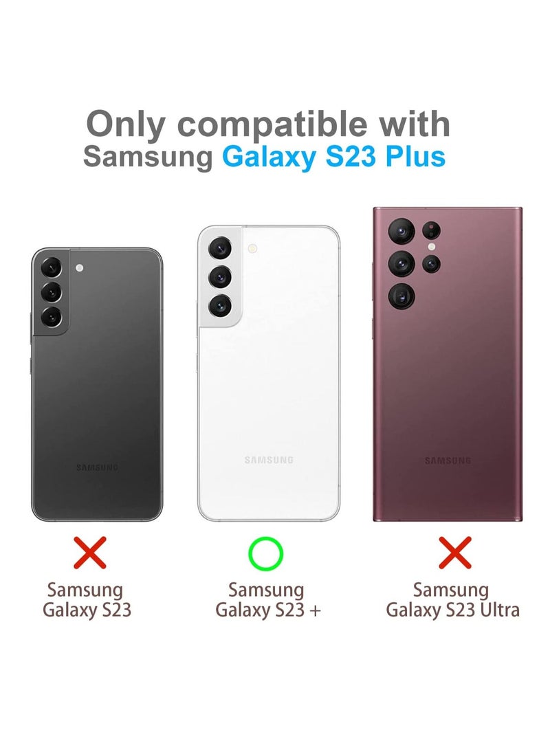 DUSALA Screen Protector for Samsung Galaxy S23 Plus/S23+ Tempered Glass with 2 Pack Camera Lens Protector Bubble Free Scratch Resistant 3D Curved Compatible Galaxy S23 Plus 5G - 2+2 Pack - Image 2