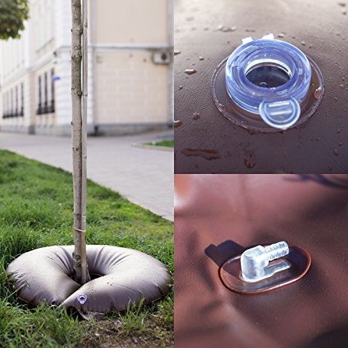 HIGHLIGHT 2 PACK-15 Gallon Tree Watering Bag/Ring, Deep Root & Low-Profile Slow Release Watering Bag for Newly Planted, Multi-Trunk or Evergreen Tree - Image 4