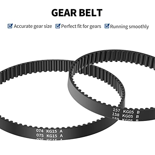 Tecreddy Vacuum Belt for Bissell ProHeat 2X Revolution Pet Pro Carpet Cleaner Model 1986 1964 2007 2007P Series, Replace Part #1606428#1611129#1611130 - Image 3