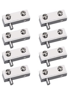 Excefore Glass Door Hinge, 8Pcs Iron Glass Door Pivot Hinge, Glass No Drilling Fit for 3-6mm Free-Swinging Glass Door  - Image 1