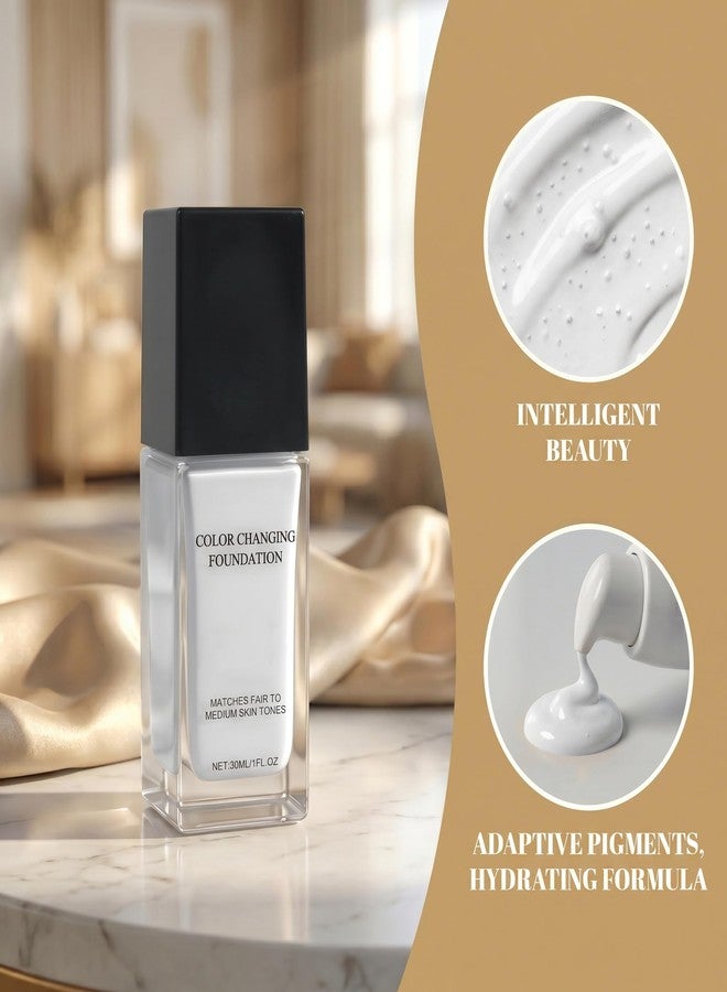 Manoai Color Changing Foundation for Mature Women - Hydrating Lightweight Liquid Foundations - Instantly Adapts to Your Skin Tone - Buildable Light-to-Medium Coverage - Natural Color for All Skin Tones - Image 5