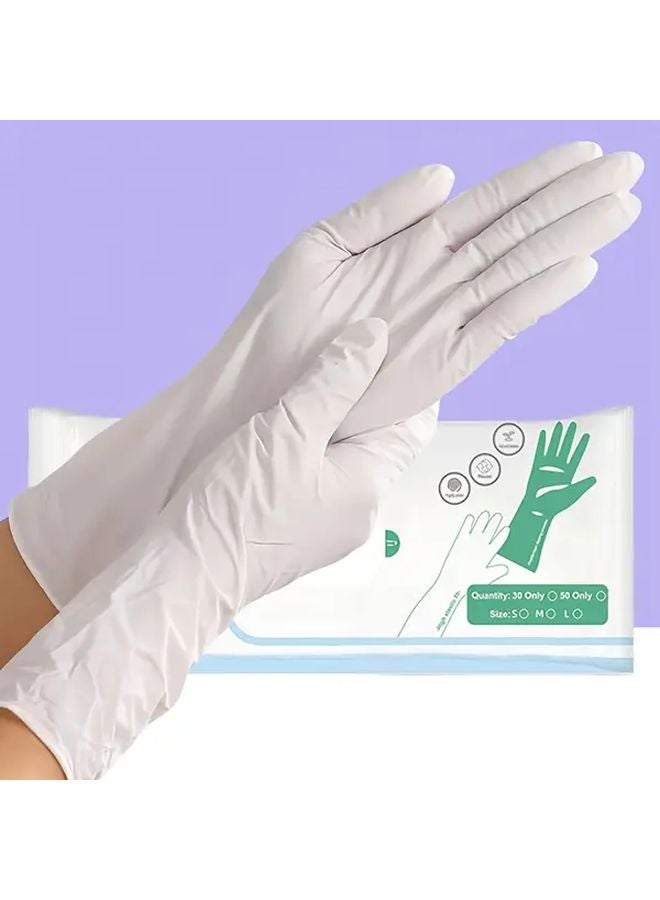 Large Size 30 Pairs Nitrile Gloves Lightweight Durable Waterproof for Household Cleaning - Image 2