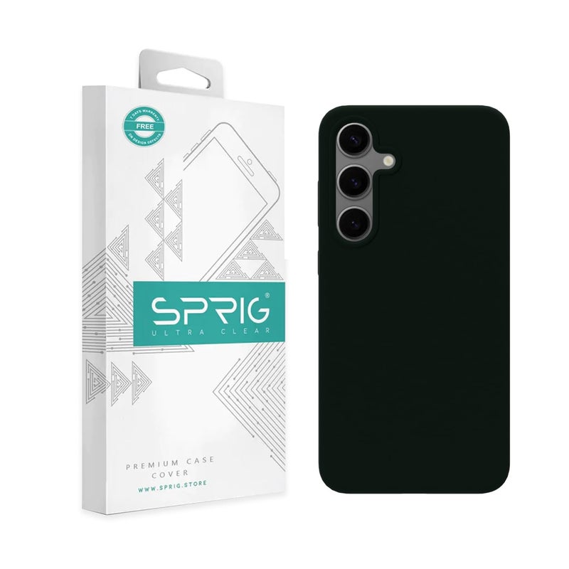 SPRIG Compatible with Samsung Galaxy S24 Plus 5g Premium SilkTone Back Cover Drop Tested Shock Proof Mobile Case for Men, Women, Boys and Girls with Camera Protection (Dark Green) - Image 5