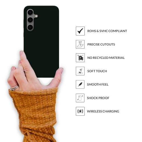 SPRIG Compatible with Samsung Galaxy S24 Plus 5g Premium SilkTone Back Cover Drop Tested Shock Proof Mobile Case for Men, Women, Boys and Girls with Camera Protection (Dark Green) - Image 4