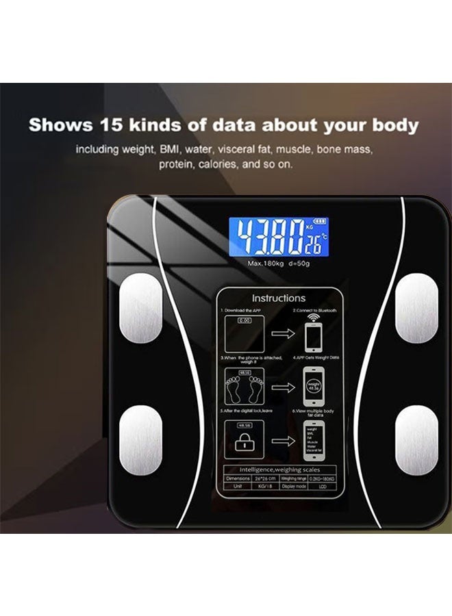 Smart Body Fat Scale with Bluetooth Connectivity & Multi-User Support Precisely Track 15 Health Metrics for Effective Weight Management - Image 3