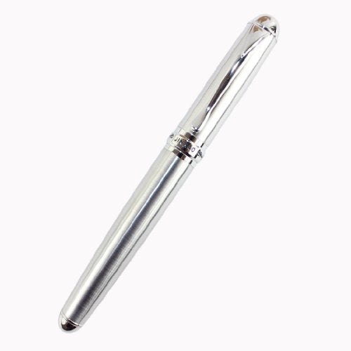 Gullor Advanced Full Silvery Mat Calligraphy Fountain Pen Jinhao X750 Broad 18kgp Best Metal Pen - Bent Nib - Image 2