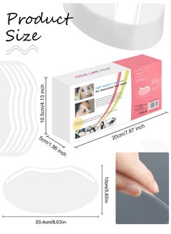 EBANKU 300 PCS Shower Face Eye Shields EBANKU Microblading Permanent Makeup Shower Visors for Adults Disposable Plastic Face Shields for Hairspray Salon Eyelid Aftercare  - Image 2