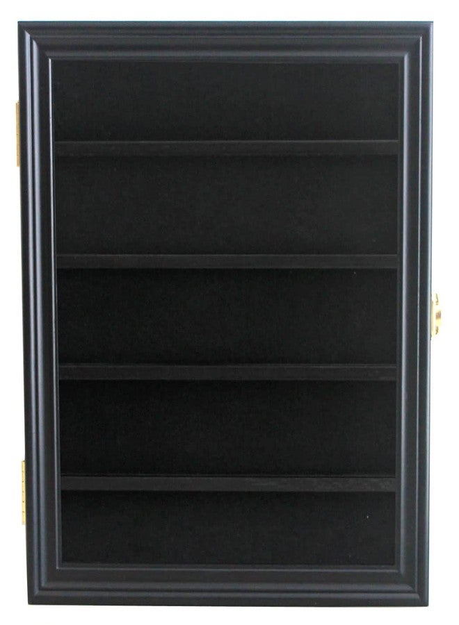 DisplayGifts Arrowhead Display Case Native American Shadow Box Wall Mount Collection Cabinet with UV Protection for Agate Opal Stone Arrowheads Spear Points (Black Finish) - Image 5