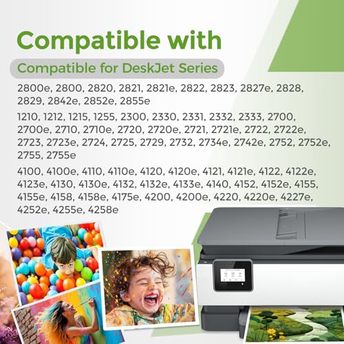 Ubinki 67XL Black Ink Cartridge Replacement for HP 67 Ink HP67 XL HP67XL BK for 2700 4155e 2755e 2734e 4100 2700e 4100e 6400 2752 2752e 4152e 6455e 6055e 2742e 6000 6055 6458e Printer High Yield (2 Pack) - Image 2