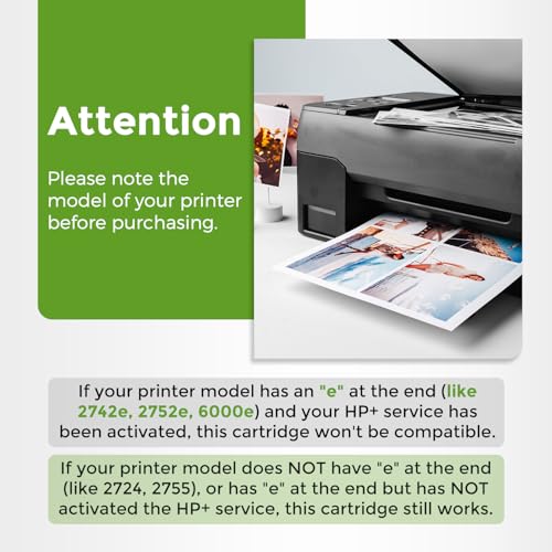Ubinki 67XL Black Ink Cartridge Replacement for HP 67 Ink HP67 XL HP67XL BK for 2700 4155e 2755e 2734e 4100 2700e 4100e 6400 2752 2752e 4152e 6455e 6055e 2742e 6000 6055 6458e Printer High Yield (2 Pack) - Image 4