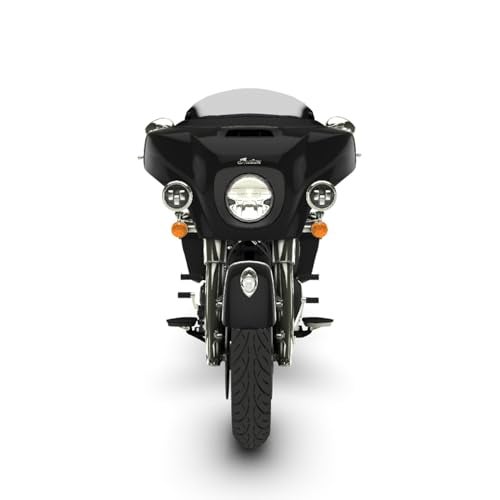 Indian Motorcycle Driving Lights Pathfinder S LED, Pair, for Specific Challenger, Chief, Chieftain, Pursuit Dark Horse, Roadmaster Limited Models and More, Gloss Black, 3.5-Inch Size - 2884708-266 - Image 4