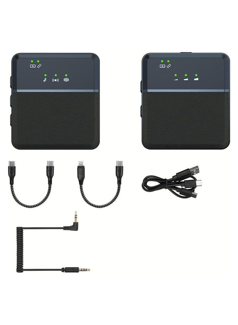 JAJEEK Mini Microphone For Iphone & Type C PC Camera 360 ° HD Radio Wireless Transmission 20 Meters 65 Feet Recording Interview Video Recording Vlog. - Image 1