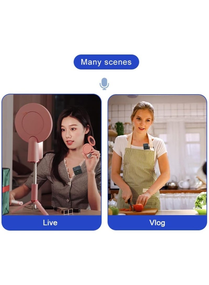 JAJEEK Mini Microphone For Iphone & Type C PC Camera 360 ° HD Radio Wireless Transmission 20 Meters 65 Feet Recording Interview Video Recording Vlog. - Image 4