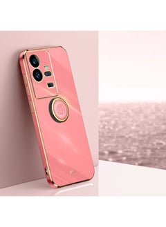 Case Cover For vivo iQOO 11 Pro 5G XINLI Straight Edge 6D Electroplate TPU Phone Case with Ring Holder Hawthorn Red