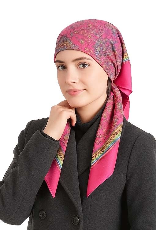 CHACKO Women’s Wool Winter Scarf | Soft & Warm Woolen Muffler | Stylish Cold Weather Wrap for Women | Pack of 1_Pink - Image 1