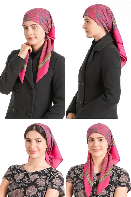 CHACKO Women’s Wool Winter Scarf | Soft & Warm Woolen Muffler | Stylish Cold Weather Wrap for Women | Pack of 1_Pink - Image 5
