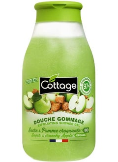 COTTAGE Shower Scrub Sugar & Organic Crunchy Apple 97% natural ingredients  270 ml