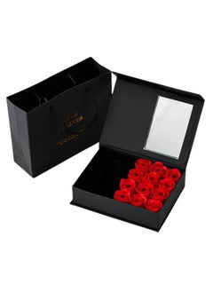 Generic Valentine's Day Gift Box, Eternal Rose, Soap Flowers, Jewelry Gift Box for Valentine's Day, Mother's Day, Wedding and Anniversary (Without Necklace)  - Image 1