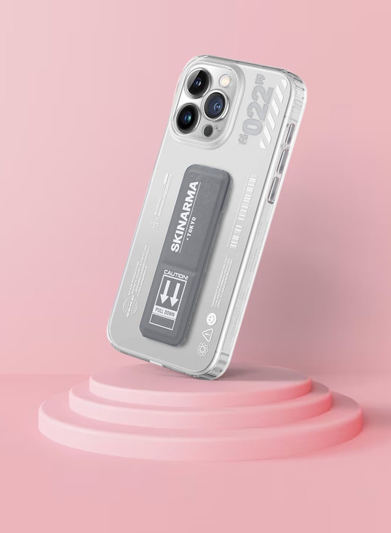 Wtech TPU Hand Grip Air Pillow Case Cover For Apple iPhone 15 Pro 2023 Clear/Grey - Image 2