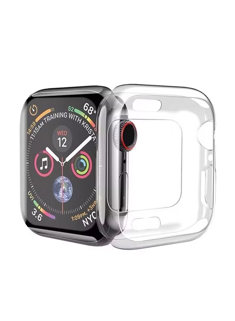Zaboon Slim TPU Bumper Protective Cover Case for Apple iWatch Series 7 41mm Clear - Image 1