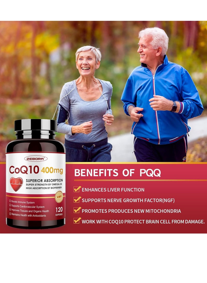 سوبيريور أنزيم Q10-300 ملغ كبسولة لينة ، بما في ذلك pqq bioperine , و omega-3 أنزيم Q10 ( panquinone ) ملاحق ، مع امتصاص عالية ، قوية مضادة الأكسدة ، ودعم القلب وإنتاج الطاقة من الآثار . - Image 5