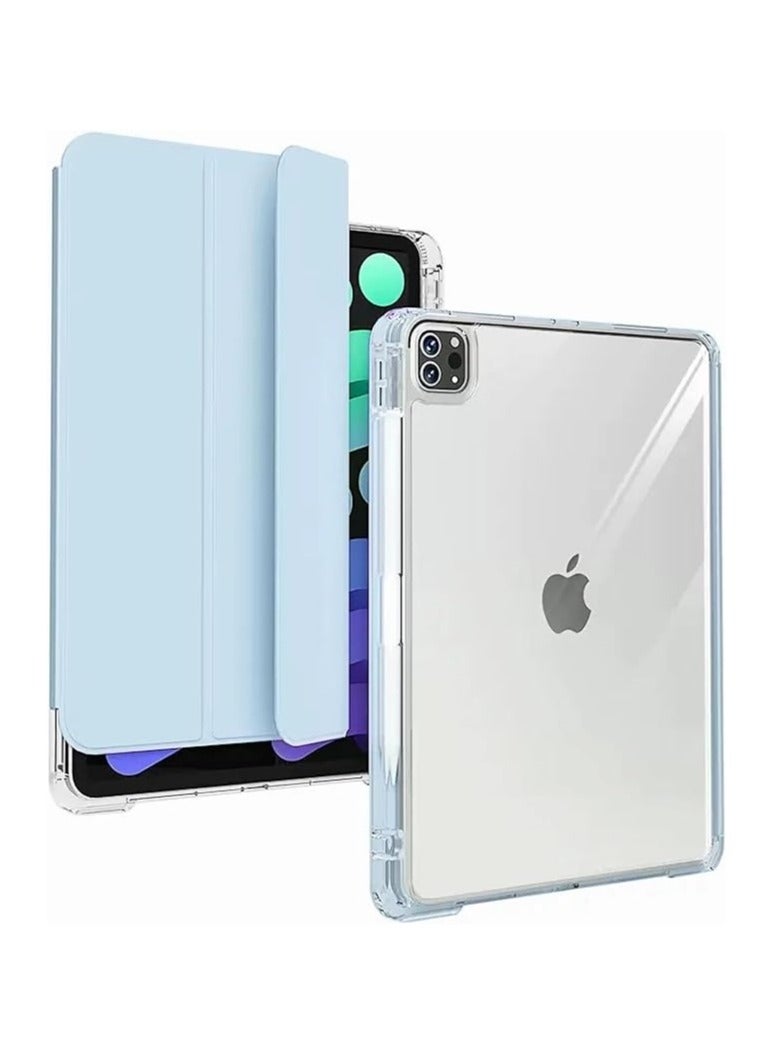 general Case for iPad Air 5th Gen 2022/iPad Air 4th Gen 2020 10.9 Inch, Vertical Case with Shockproof Clear Back 【Built-in Pen Holder, Detachable Case】