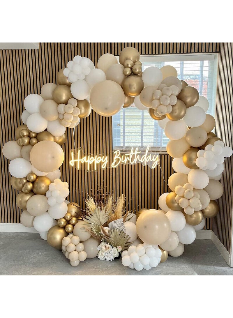 هوم زون ستار تكس 100 بالونة هيليوم رملية بيضاء مستديرة مقاس 30.48 سم لتزيين حفلات أعياد الميلاد وحفلات الزفاف وحفلات استقبال المولود الجديد - Image 5