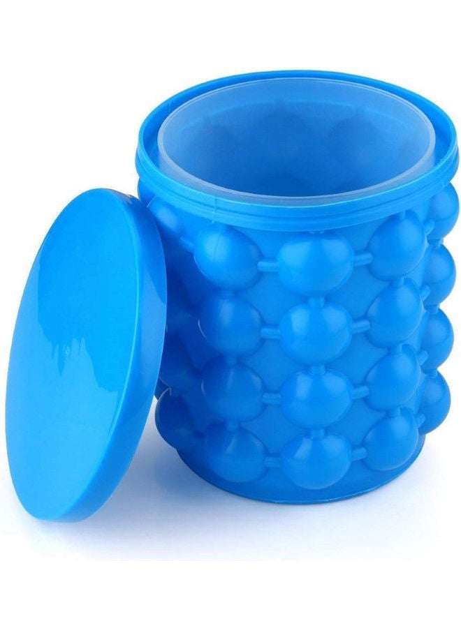 Bucket Shape Ice Cube Maker Blue 12cm - Image 4