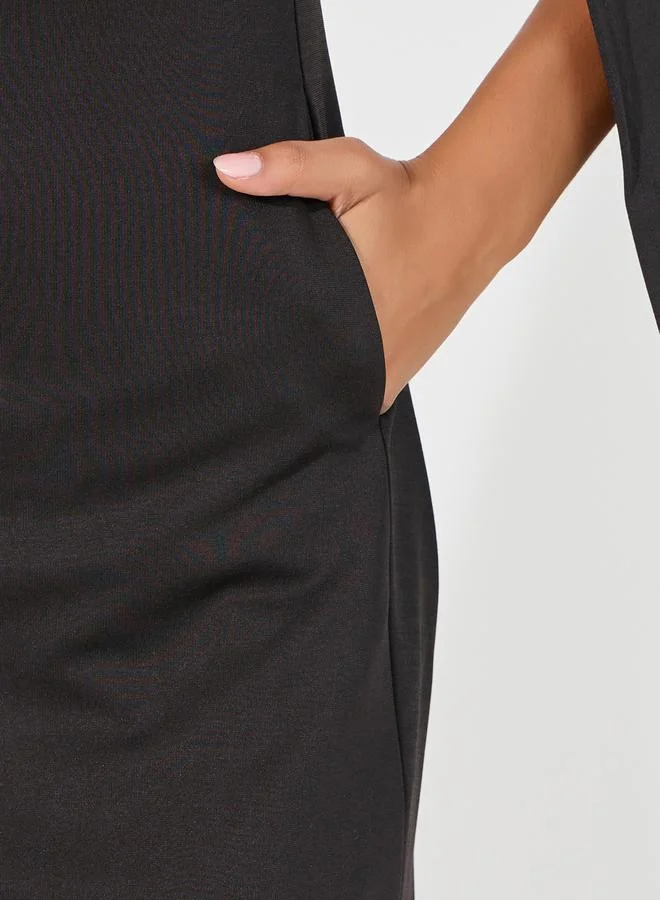 Styli Cape Sleeve Mini Dress