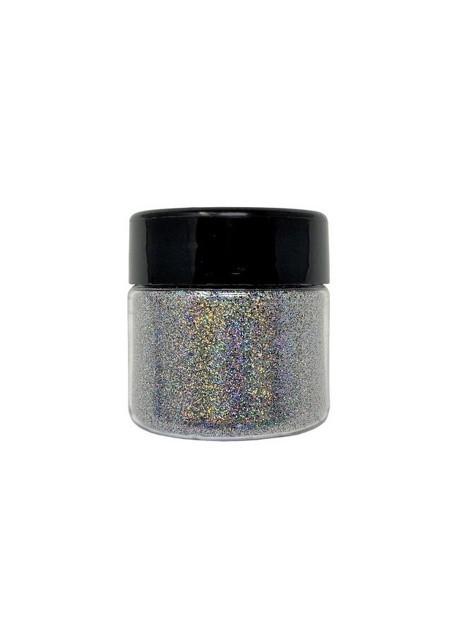 DIY Kit Creations DIY Kit Creations: Biodegradable Ultra-Fine Cosmetic Grade Glitter 0.75 oz jar - Vegan & Cruelty Free (Holographic Silver)  - Image 1