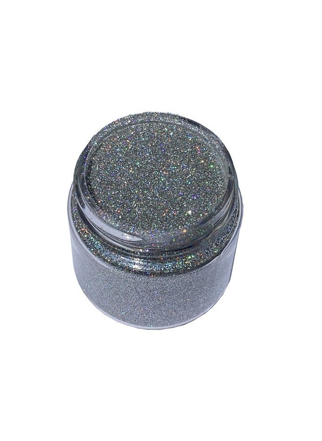 DIY Kit Creations DIY Kit Creations: Biodegradable Ultra-Fine Cosmetic Grade Glitter 0.75 oz jar - Vegan & Cruelty Free (Holographic Silver)  - Image 2
