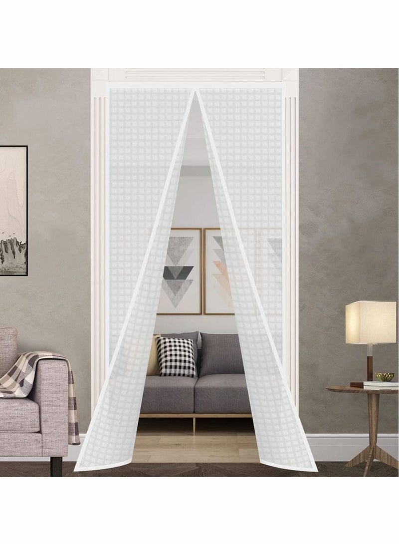 XiuWoo Insulated Door Curtain Thermal Magnetic Self Sealing Screen Winter Stop Draft Keep Cold Out Cover - Image 2