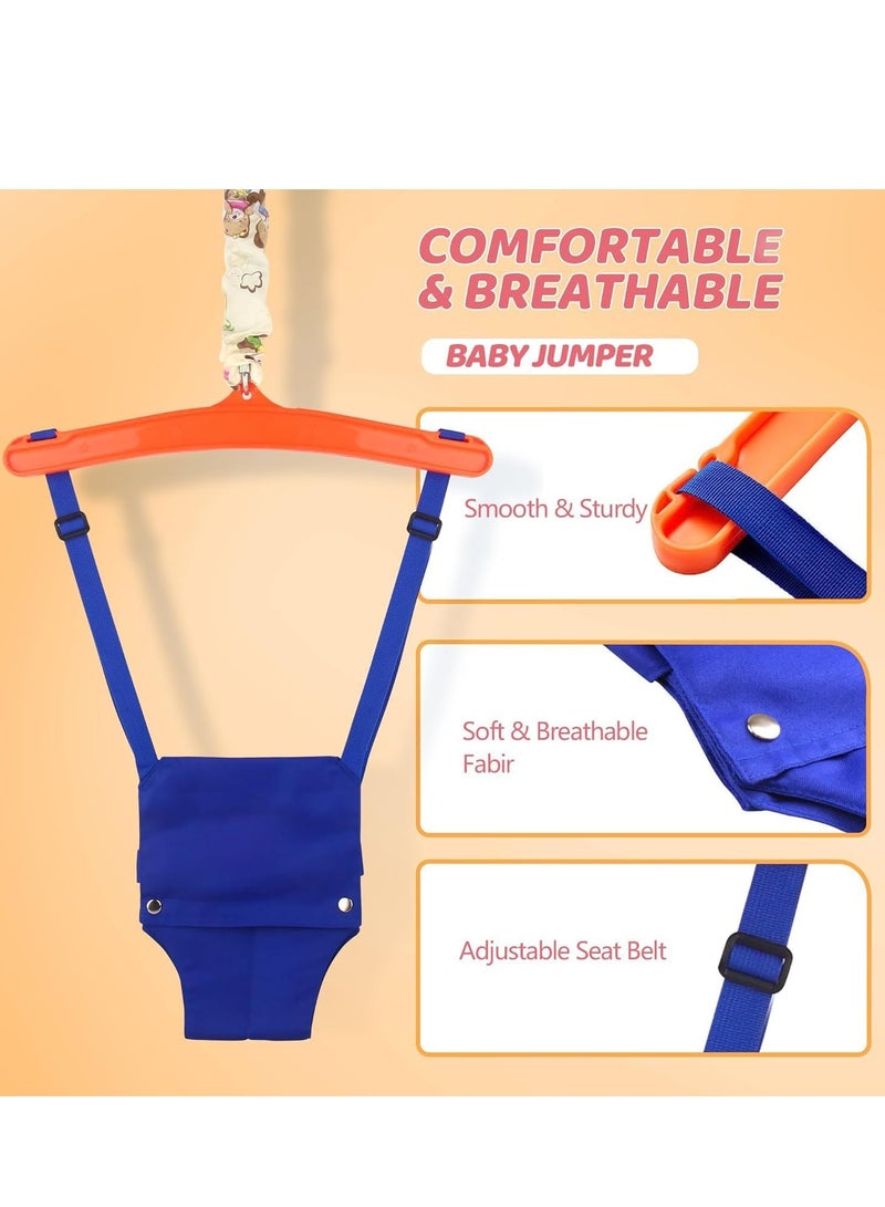 يوستيد مجموعة أرجوحة للأطفال الصغار وبلوزة أطفال، حامل أرجوحة للأطفال للعب في الأماكن المغلقة/الخارجية، مضادة للانزلاق، مريحة وسهلة التجميع للرضع والمراهقين، مقعد أرجوحة للأطفال في ساحة اللعب 4 في 1 - Image 3